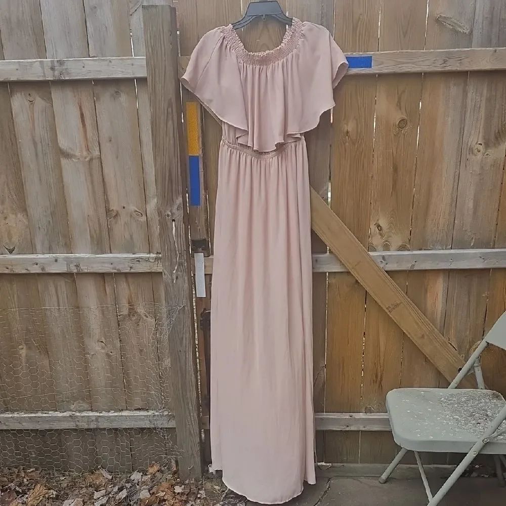 Show Me Your MuMu Blush Maxi Dress